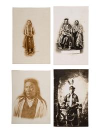 [NATIVE AMERICANS]. 8 photographs of identified Native American subjects, incl. Kicking Bear, Long Soldier, and Bob Brave Bear by D.F. BARRY.