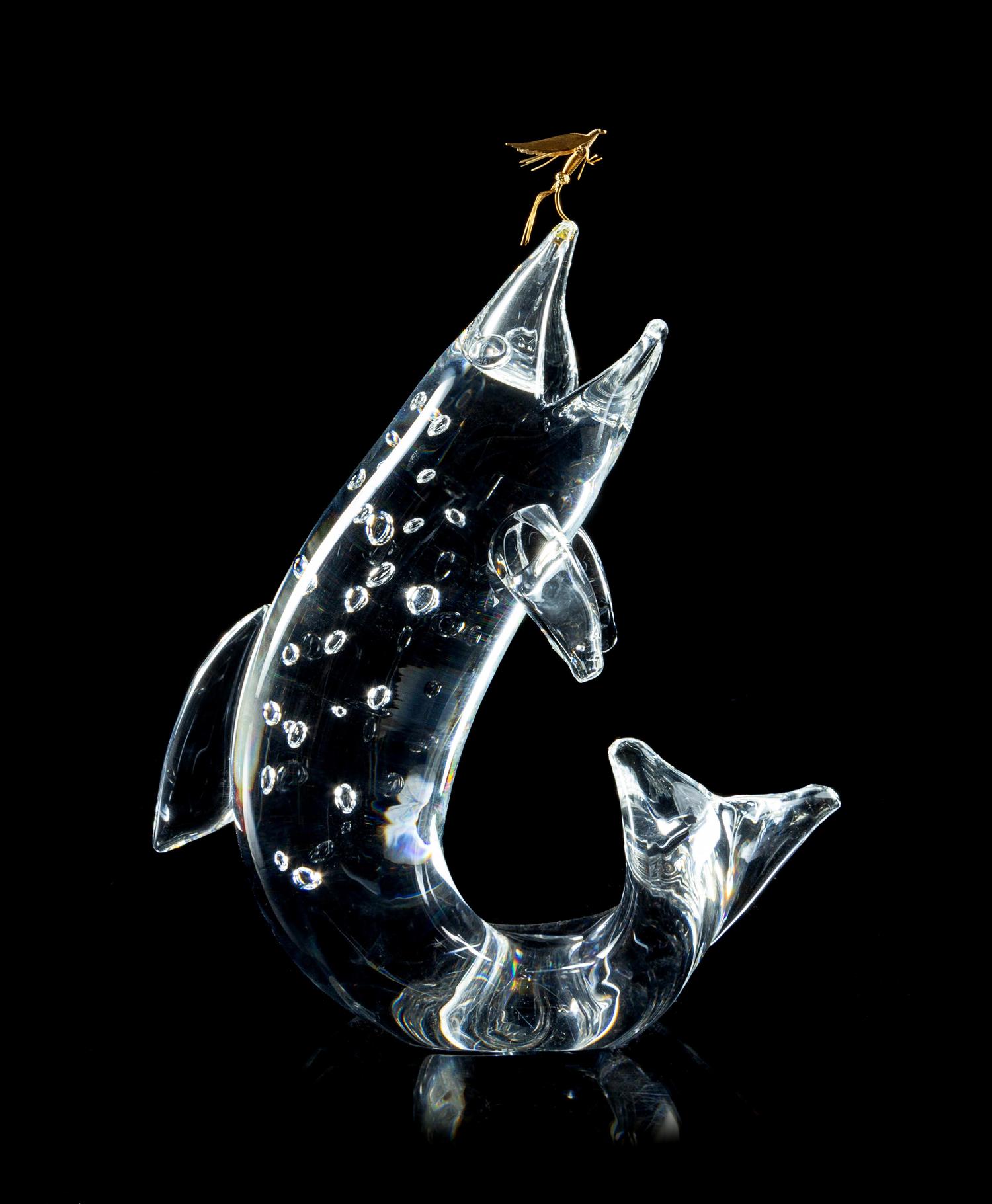 Trout with Fly Figure