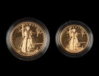 A 1987 Gold Eagle Two-Coin Proof Set