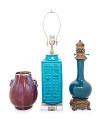 Three Chinese Porcelain Vases