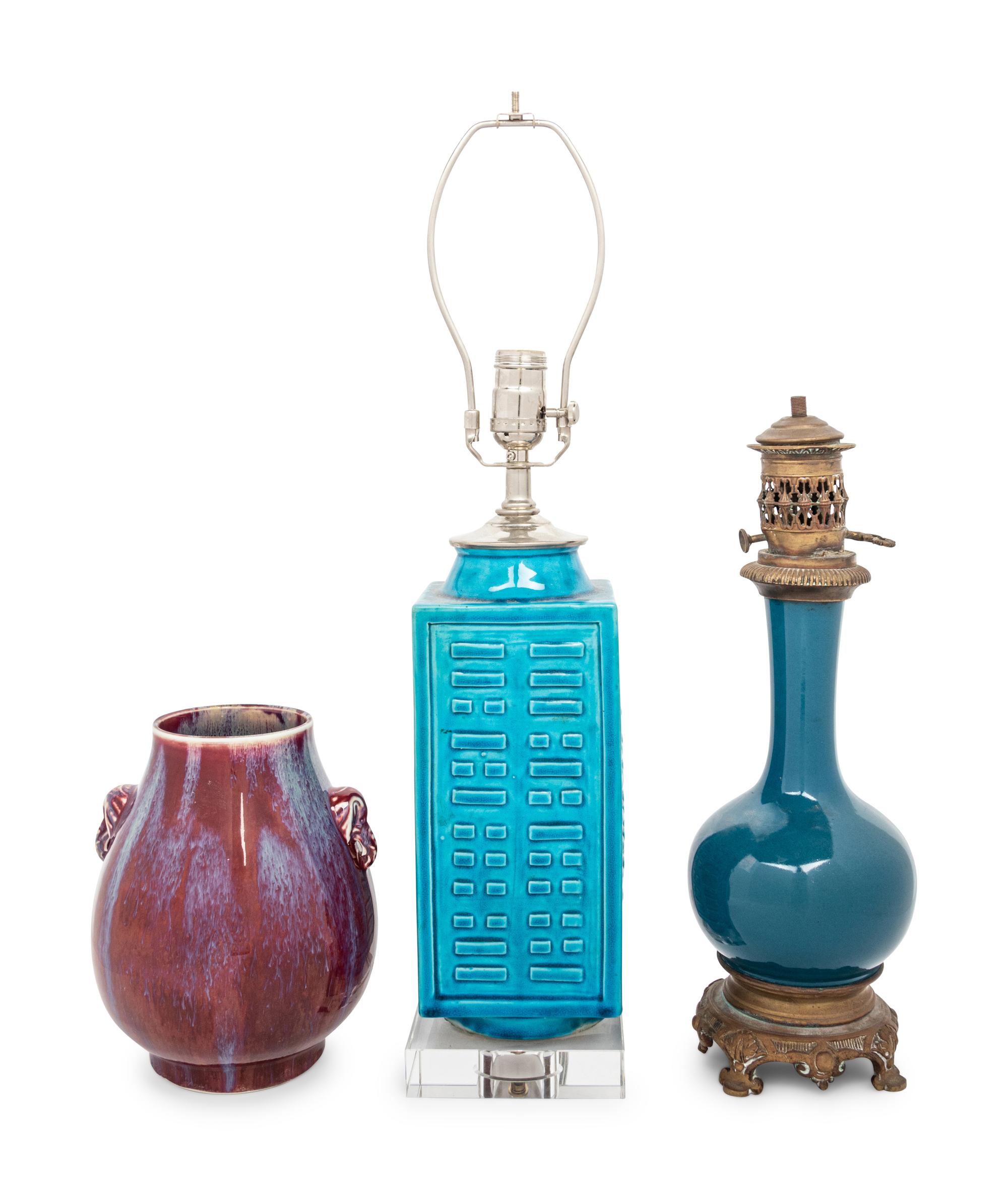 Three Chinese Porcelain Vases