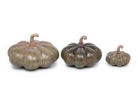 A Set of Earthenware Gourds with a Tray