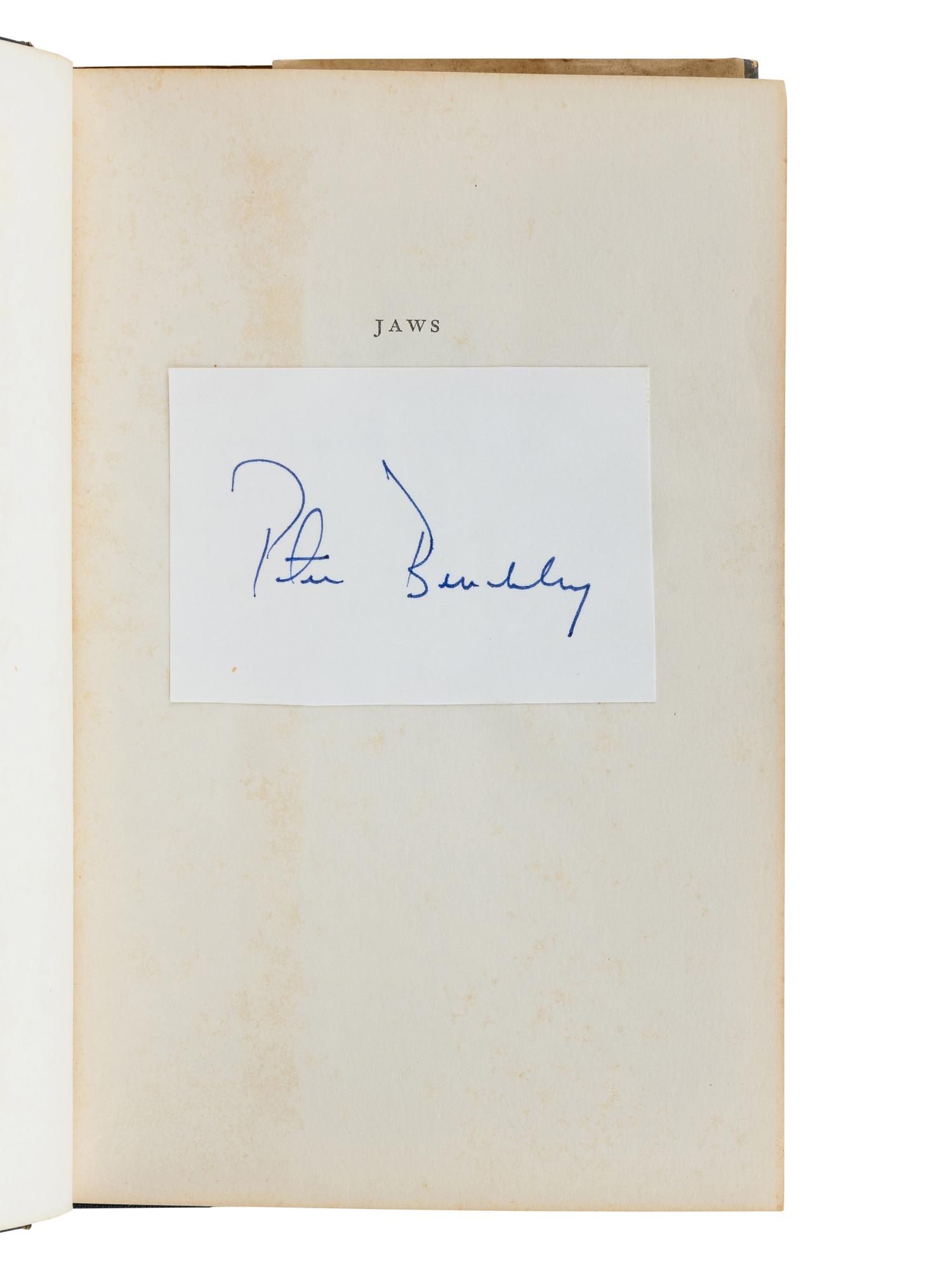 BENCHLEY, Peter (1940-2006). A group of 4 FIRST EDITIONS, comprising: