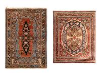 A Fereghan Mat and a Sarouk Mat