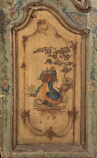 A Pair of Italian Rococo Painted Doors from the Embassy of Italy, Washington, D.C.