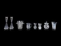 A Group of Molded and Cut Glass Table Articles