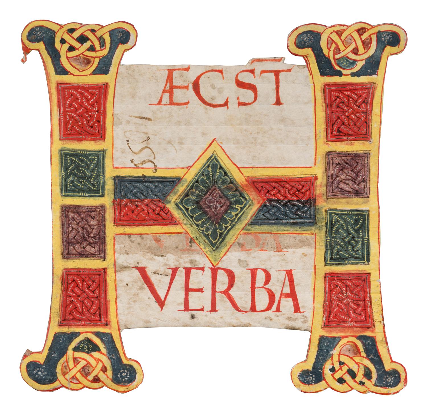 ITALIAN ROMANESQUE ARTIST A partial leaf from an “Atlantic” Bible, with a large illuminated initial ‘H’, in Latin, illuminated manuscript on parchment [Italy, Central Italy, Rome (?), c. 1100]
