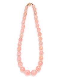 ROSE QUARTZ BEAD NECKLACE