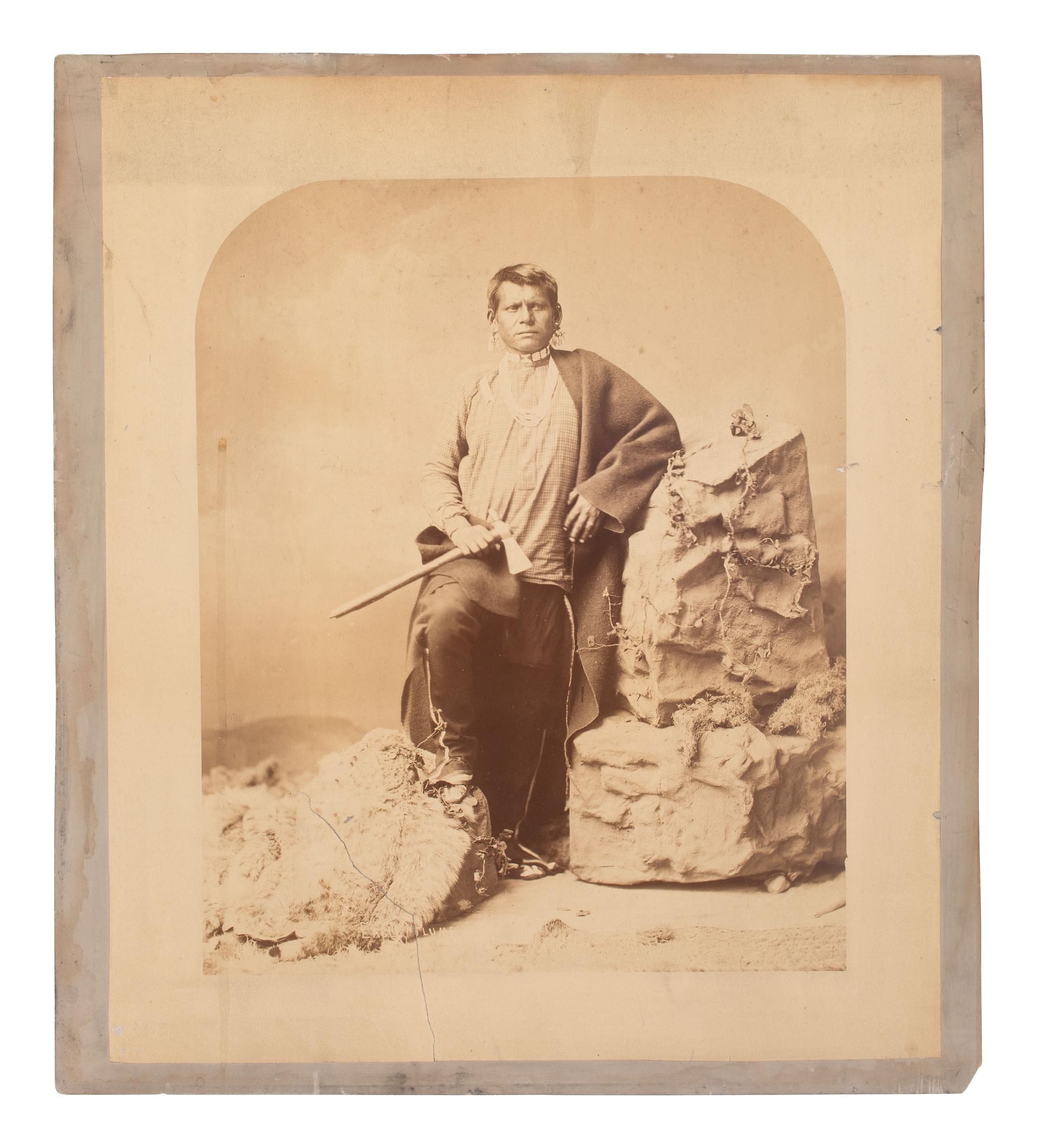 BELL, Charles M. (1848-1893), photographer. Three mammoth plate photographs of Native American delegates. Washington, DC, ca 1877.