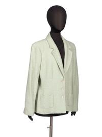 Chanel, Mint Green Tweed Blazer