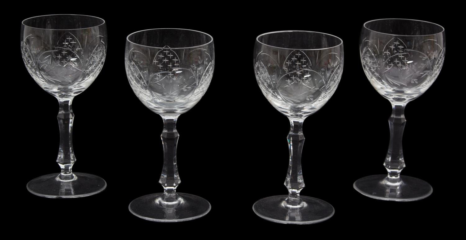 A Collection of Continental Glassware Height of largest 6 inches. — 20TH CENTURY