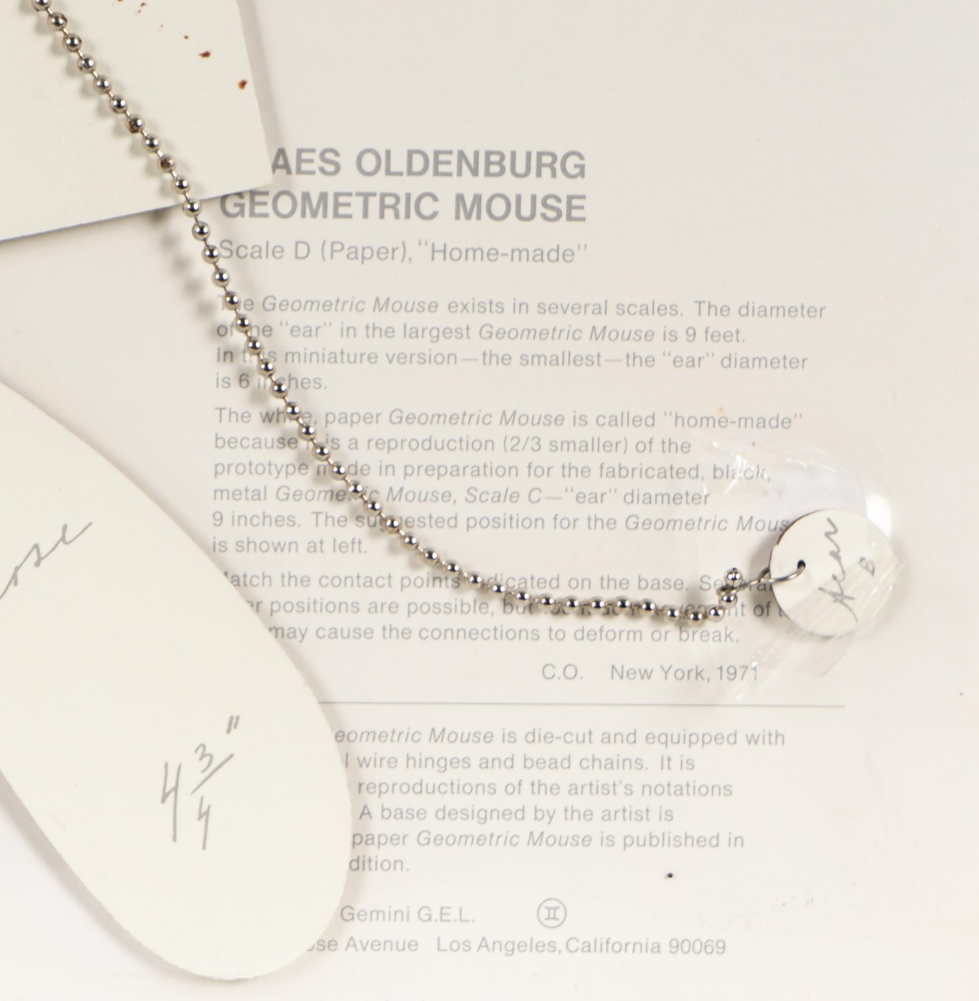 Geometric Mouse Scale D , 1971