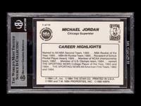 A 1986 Star Michael Jordan Set Career Highlights Card No. 7 (BGS 7 NEAR MINT)