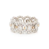 BUCCELLATI, WHITE GOLD AND DIAMOND 'NUOVA GHIRLANDA' RING