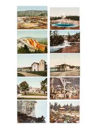 [JACKSON, William Henry (1843-1942), photographer]. A group of 24 photochrom prints of the Western United States, incl. mining views and landmarks. Detroit Photographic Co., 1900-1904.