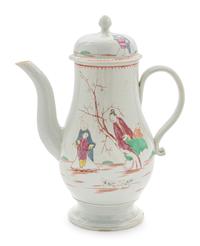 A Large English Porcelain Coffee Pot — C. 1760