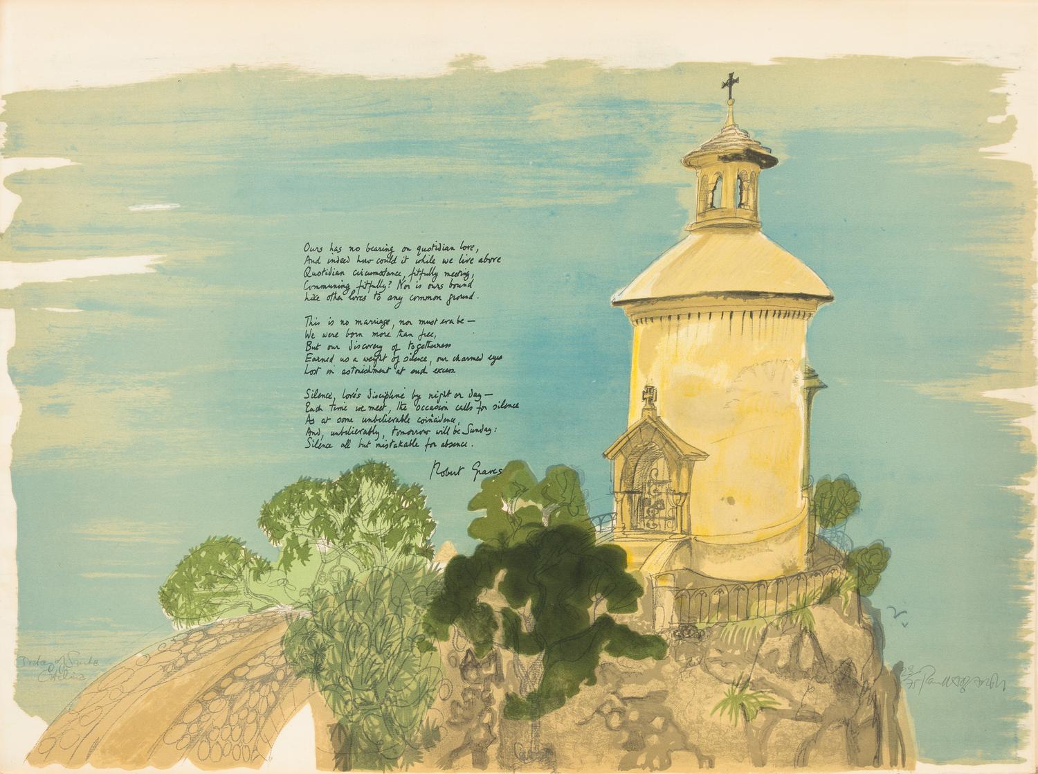 GRAVES, Robert (1895-1985) and Paul HOGARTH (1917-2001). Deyà. London: Motif Editions, 1972.