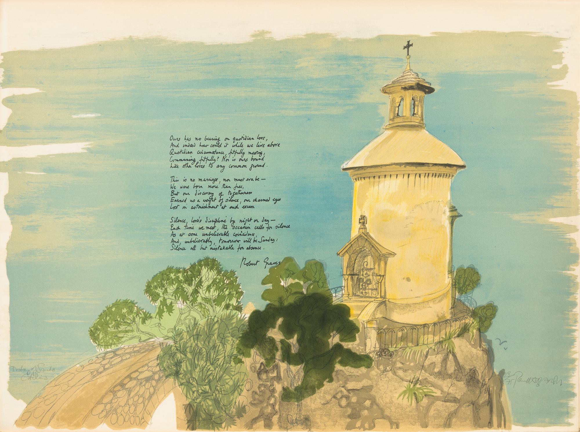 GRAVES, Robert (1895-1985) and Paul HOGARTH (1917-2001). Deyà. London: Motif Editions, 1972.