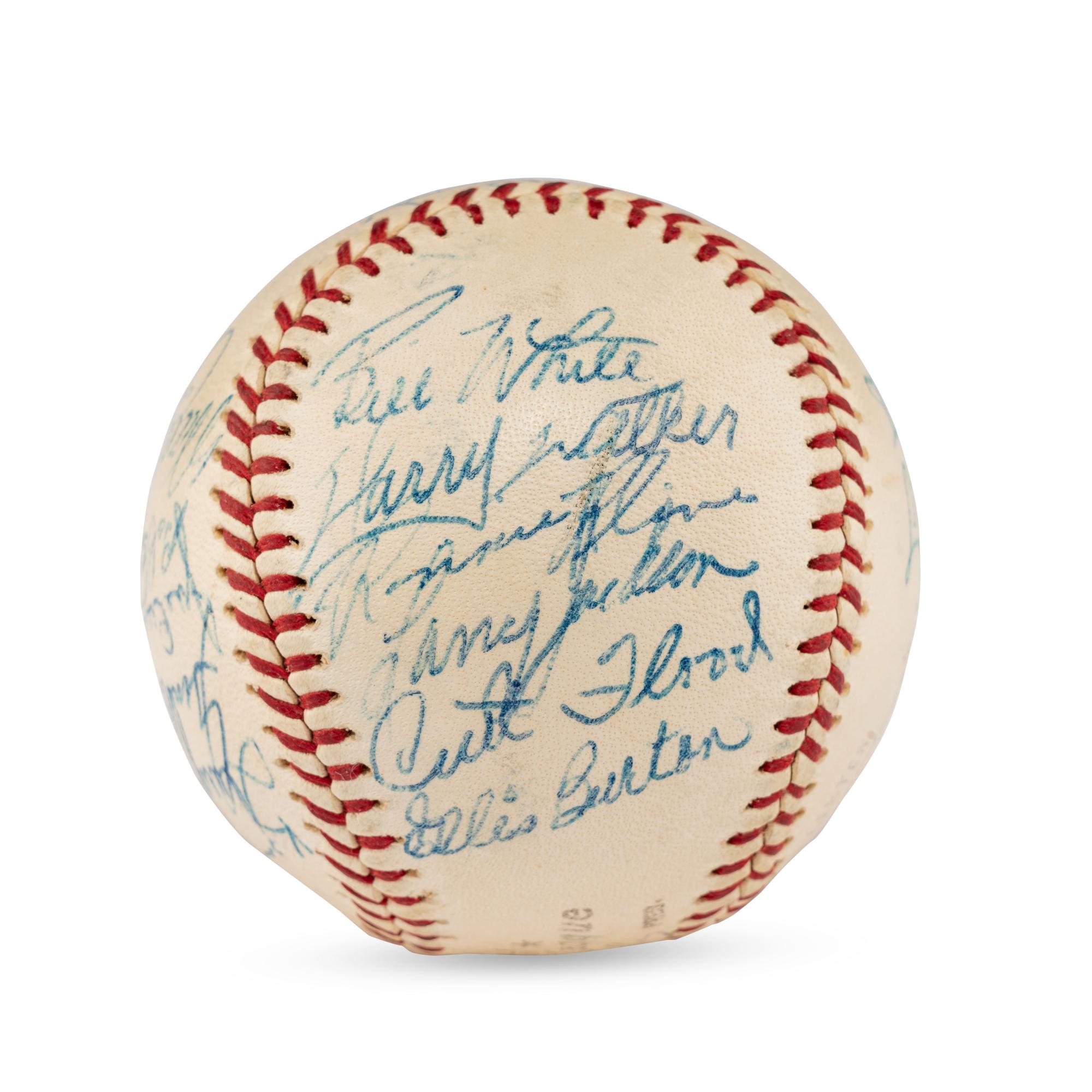 A 1960 St. Louis Cardinals Team Signed Autograph Baseball (Beckett Authentication Services)