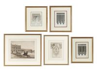Five Continental Colored Engravings