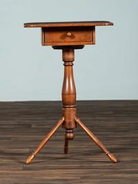 A Shaker One-Drawer Peg Leg Work Table
