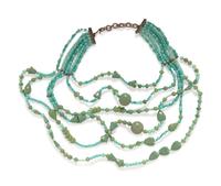 Twelve Assorted Globe Bead Costume Jewelry Necklaces and Four Bracelets