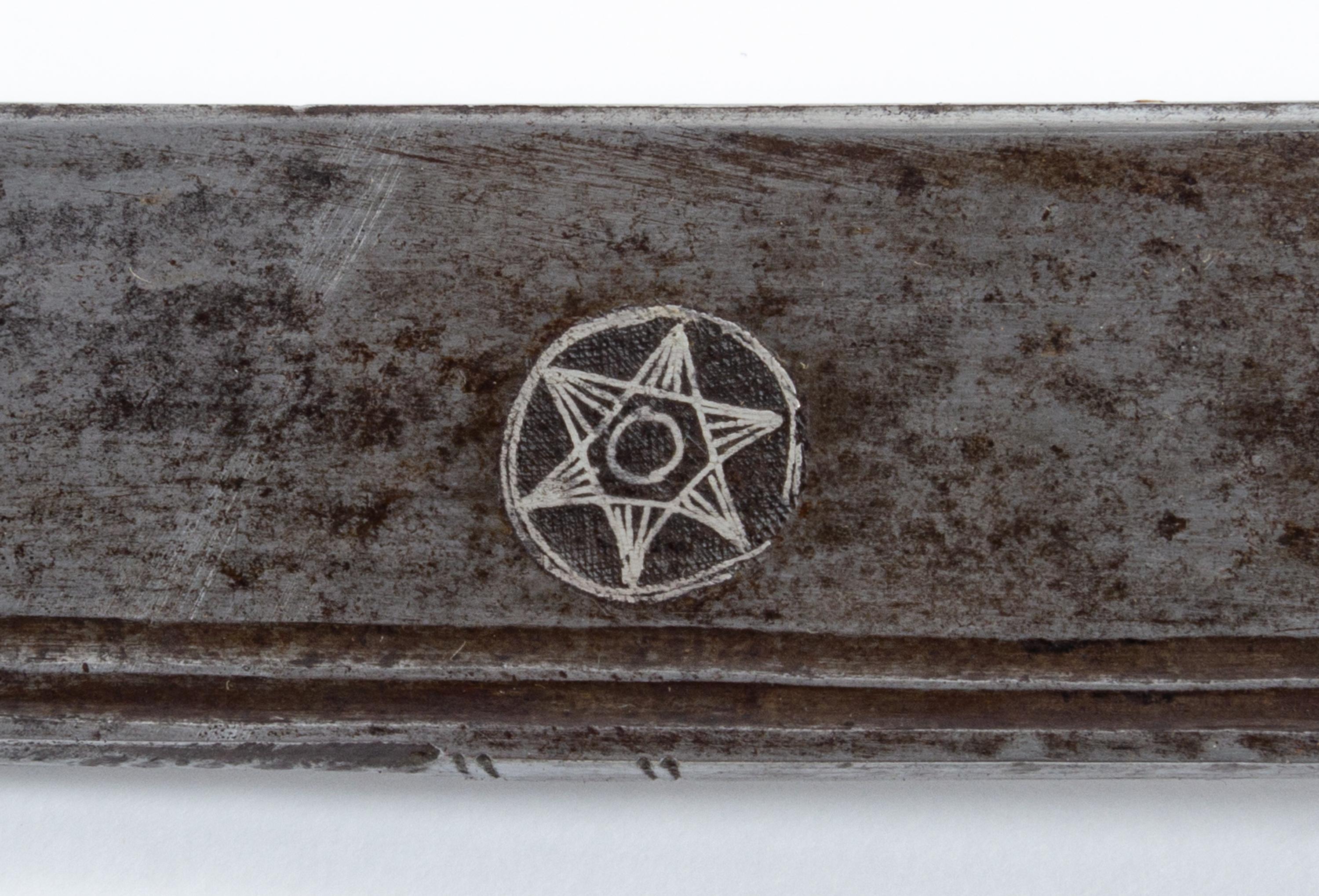 A Turkish Silver-Gilt Yataghan Sword