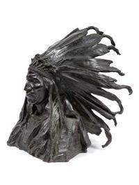 Chief Black Bird , date modeled 1903, cast 1907