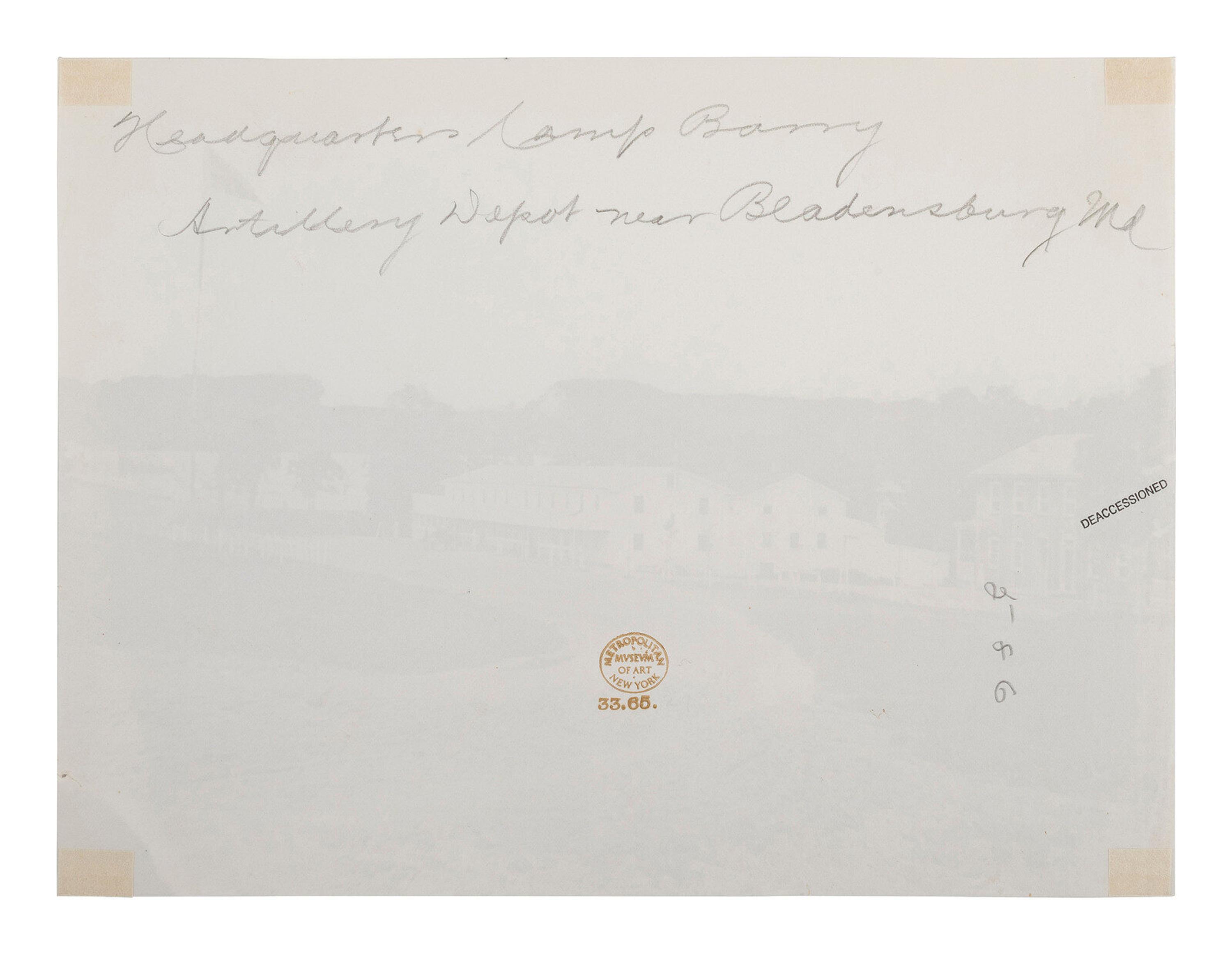 [CIVIL WAR]. Three albumen prints by an unknown photographer.