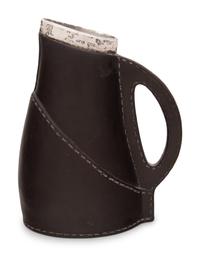 A Doulton Lambeth Silver Mounted Ceramic 'Blackjack' Pitcher