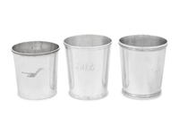 Three American Coin Silver Julep Cups