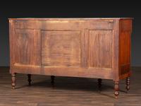 An American Empire Carved and Highly Figured Mahogany and Cherrywood Sideboard