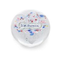 An Antique American 'D. M. Smock' Paperweight Diameter 3 inches