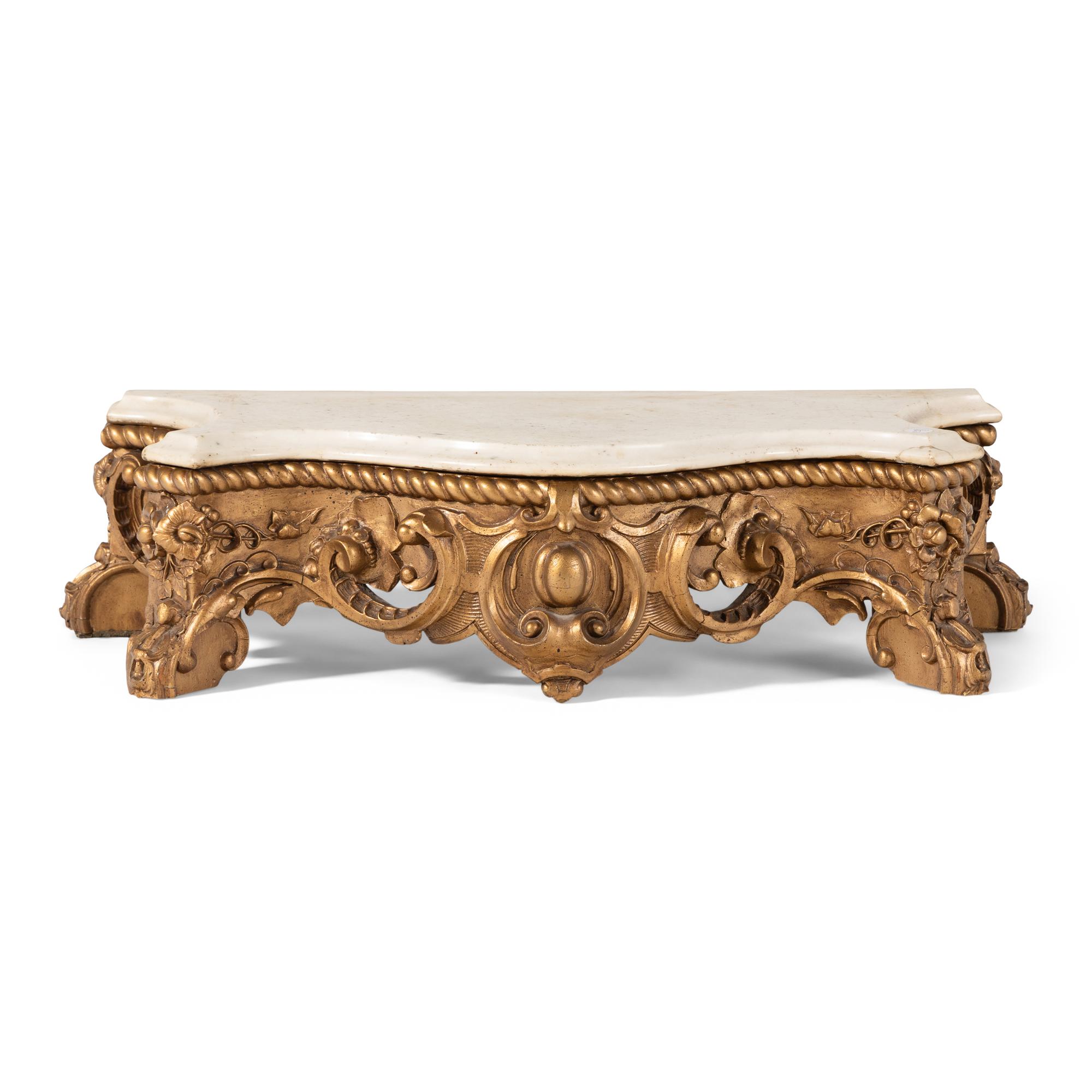 An American Giltwood Pier Mirror and Base