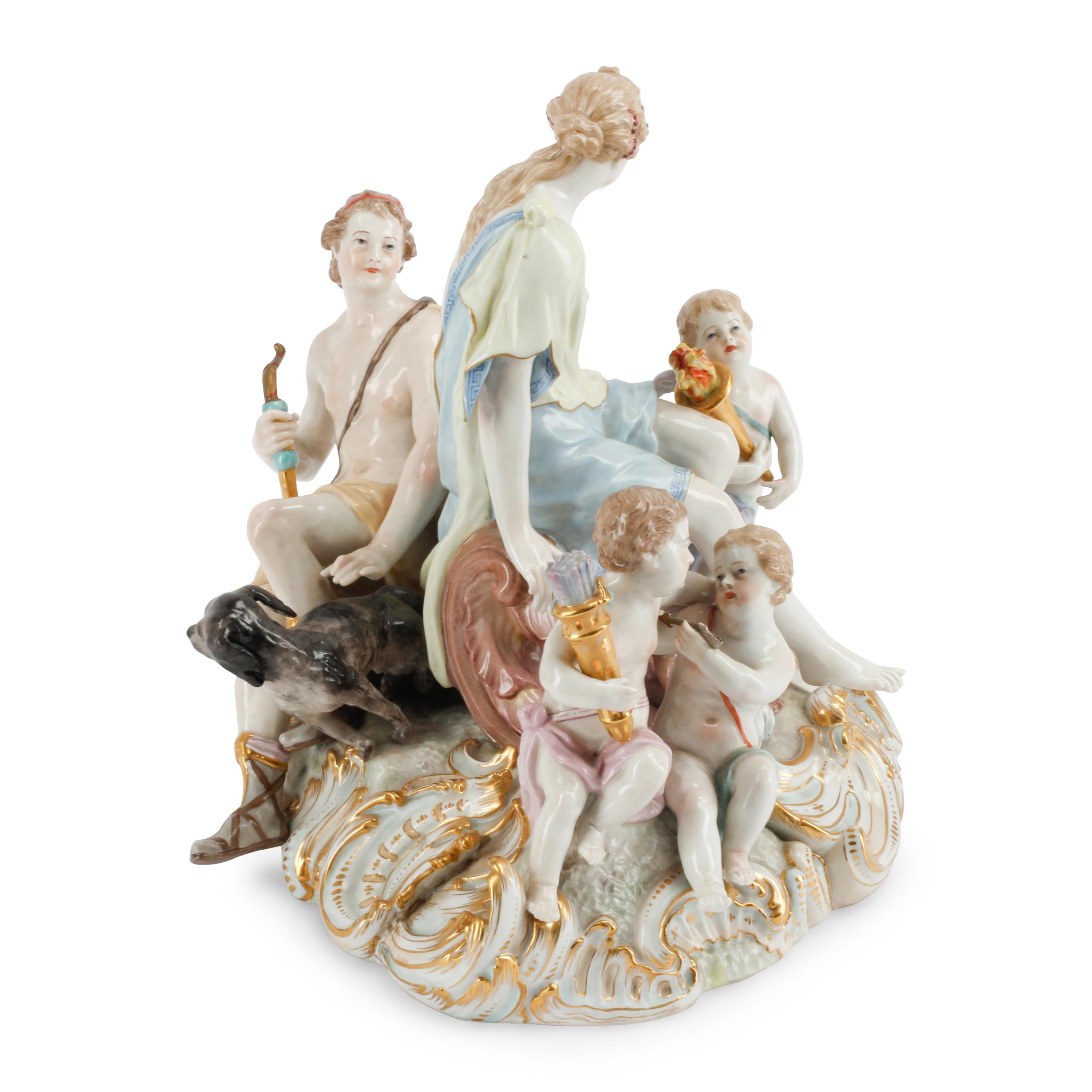 A German Porcelain Figural Group