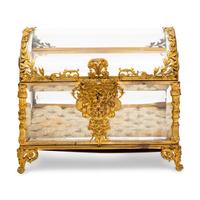 A French Gilt-Metal Mounted Glass Table Casket