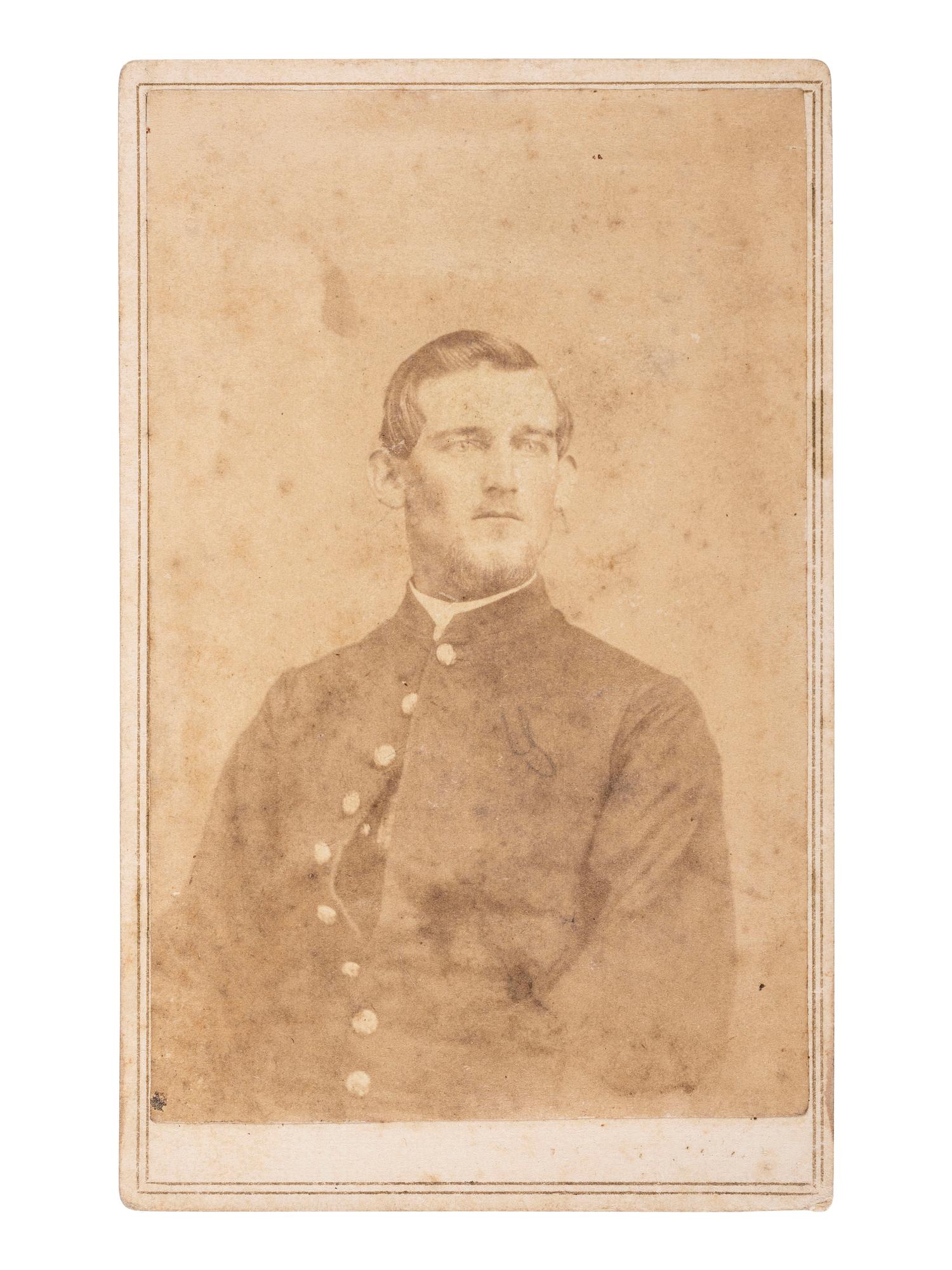 [CIVIL WAR] 16th OH Battery Archive, incl. hand-drawn camp scene, escutcheon, war-date diary, CDVs.