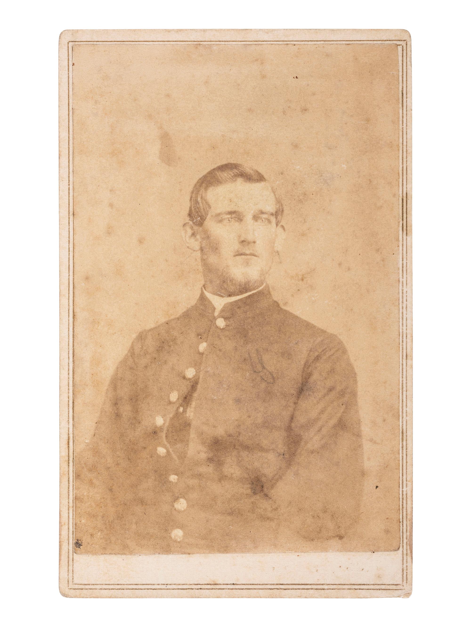 [CIVIL WAR] 16th OH Battery Archive, incl. hand-drawn camp scene, escutcheon, war-date diary, CDVs.