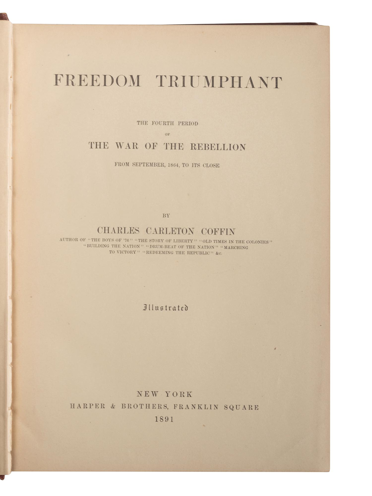 [CIVIL WAR - BOOKS]. A group of period Civil War histories, comprising: