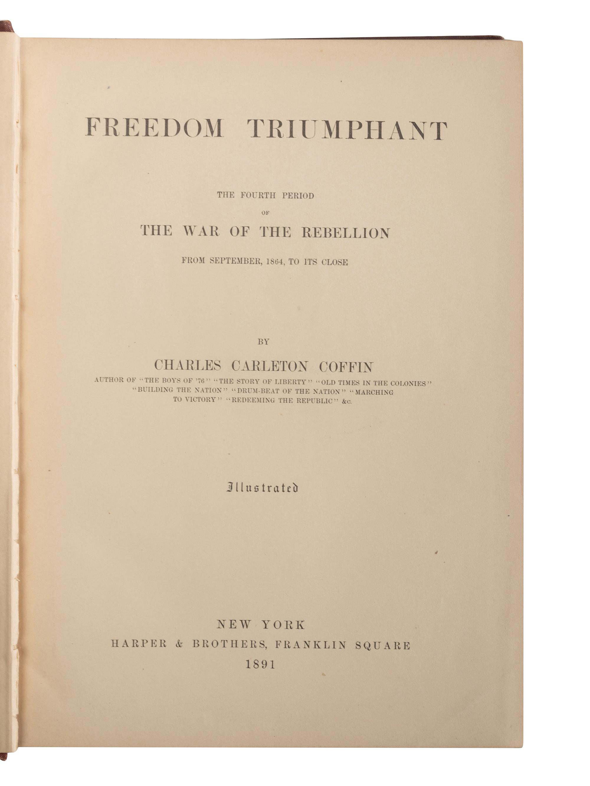 [CIVIL WAR - BOOKS]. A group of period Civil War histories, comprising:
