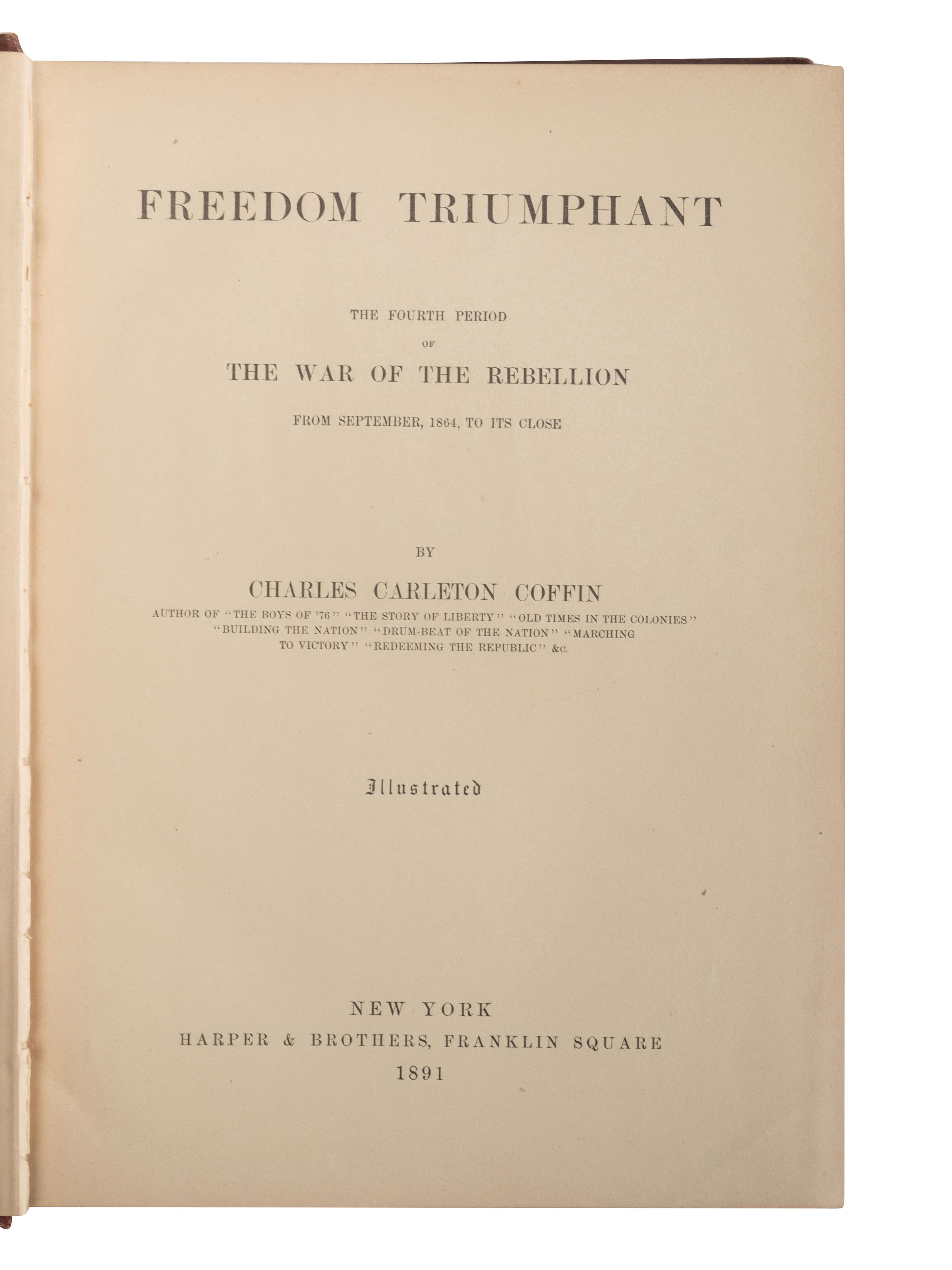 [CIVIL WAR - BOOKS]. A group of period Civil War histories, comprising: