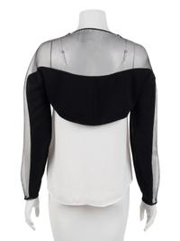 Geoffrey Beene Black Wool and Horsehair Bolero, Spring 1995