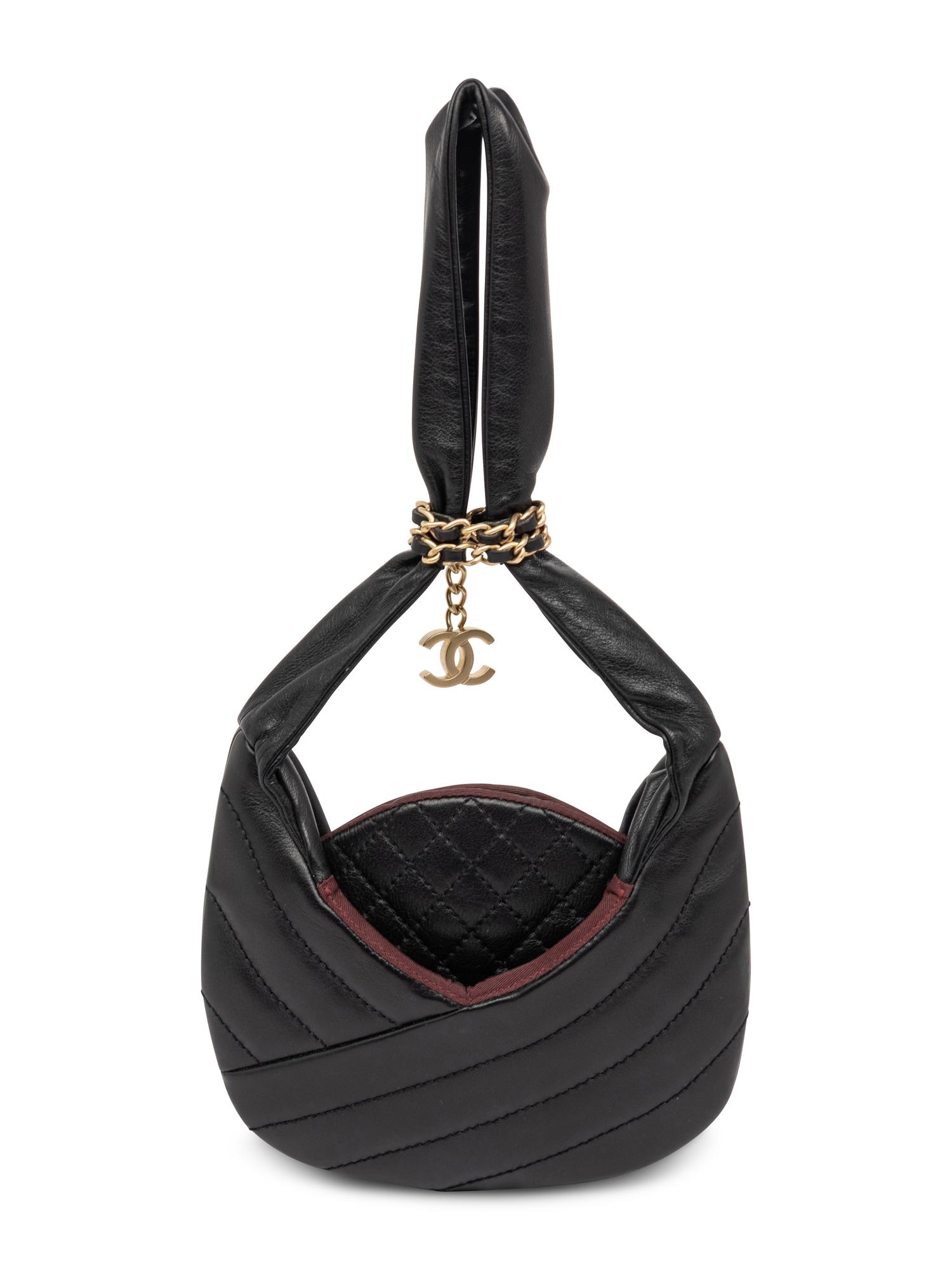 CHANEL, CHAPLAIN LEATHER EVENING BAG