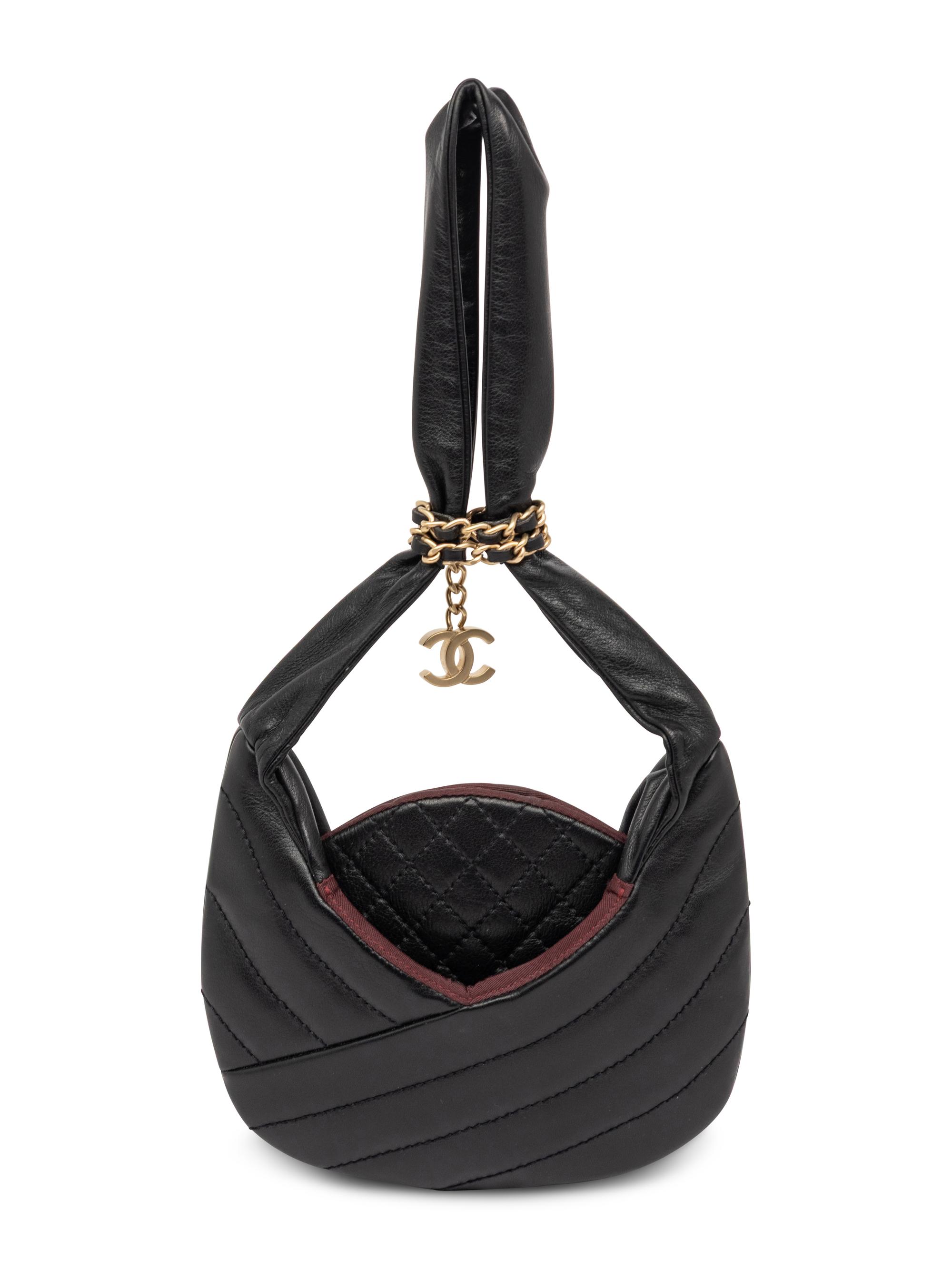 CHANEL, CHAPLAIN LEATHER EVENING BAG