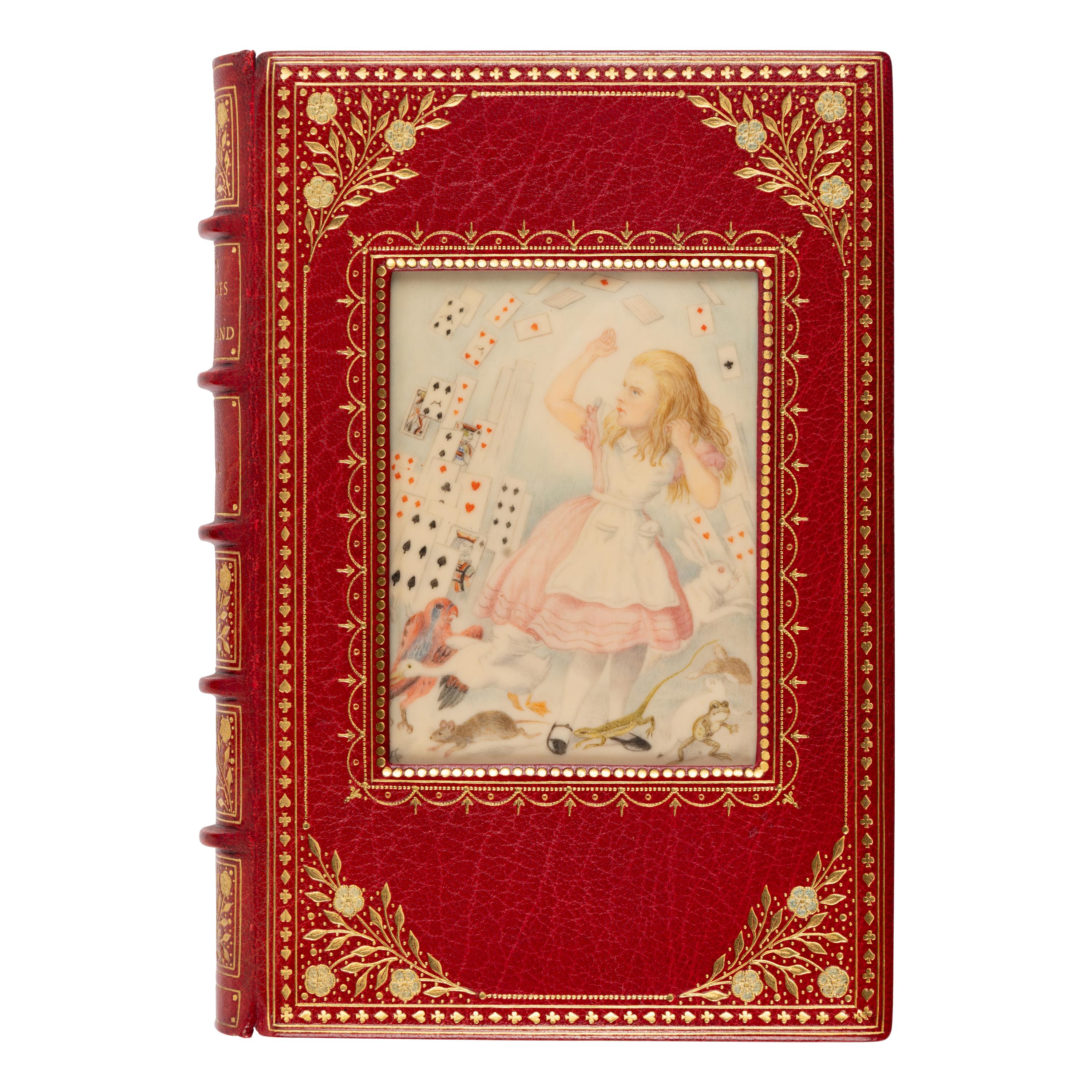 [Binding]. Dodgson, Charles Lutwidge (“Lewis Carroll”) (1832-1898). Alice’s Adventures in Wonderland . London: Macmillan and Co., 1866 [1865].