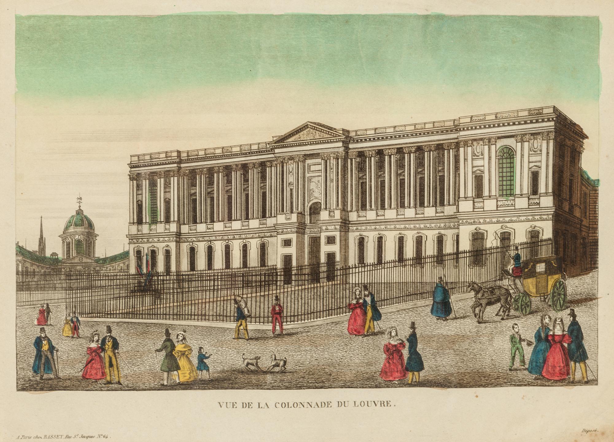 A Collection of Eighteen Hand-Colored Engravings Depicting Views of European Capitals and Famous Buildings
