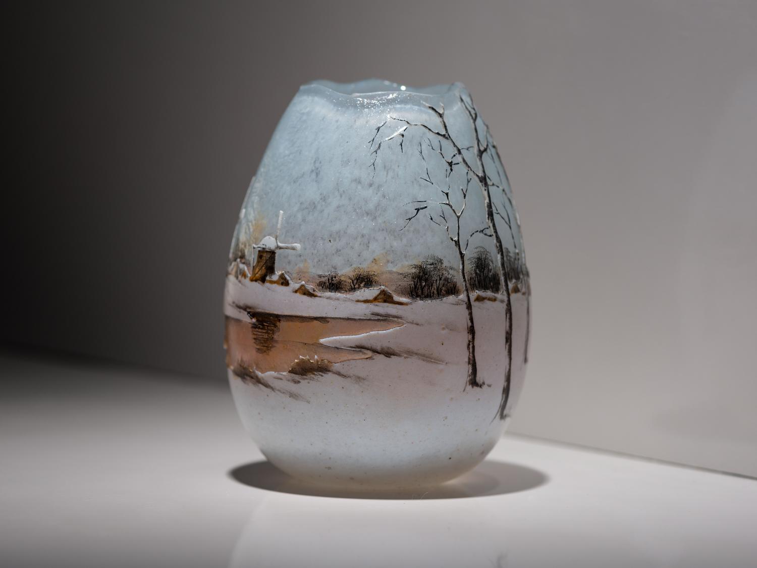 Dutch Winter Scene Broken Egg