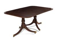 A Regency Style Double Pedestal Dining Table