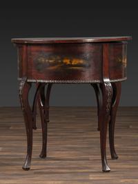 A Regina 'Rookwood ' Paint Decorated 20 Inch Drum Music Box