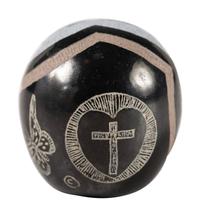 Miniature Sgraffito Pottery Seed Jar